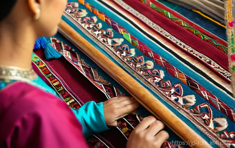 투르크메니스탄에서의 전통 의례 - **Prompt 1: Warm Turkmen Hospitality in a Yurt**
    "A cozy, warm interior of a traditional Turkmen...