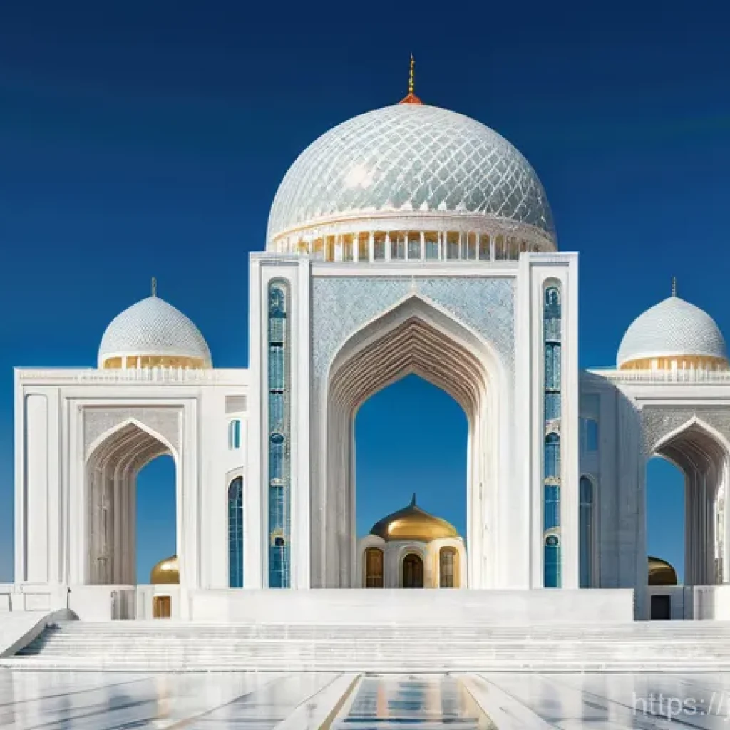 투르크메니스탄과 국제 협력 - **Prompt:** A majestic, artistic representation of Turkmenistan's "Permanent Neutrality" status. The...