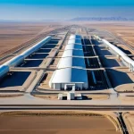 투르크메니스탄의 지역 경제 특성 - **Prompt 1: Turkmenistan's Resource Wealth and Modern Infrastructure**
    A grand, panoramic view o...