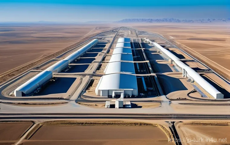 투르크메니스탄의 지역 경제 특성 - **Prompt 1: Turkmenistan's Resource Wealth and Modern Infrastructure**
    A grand, panoramic view o...